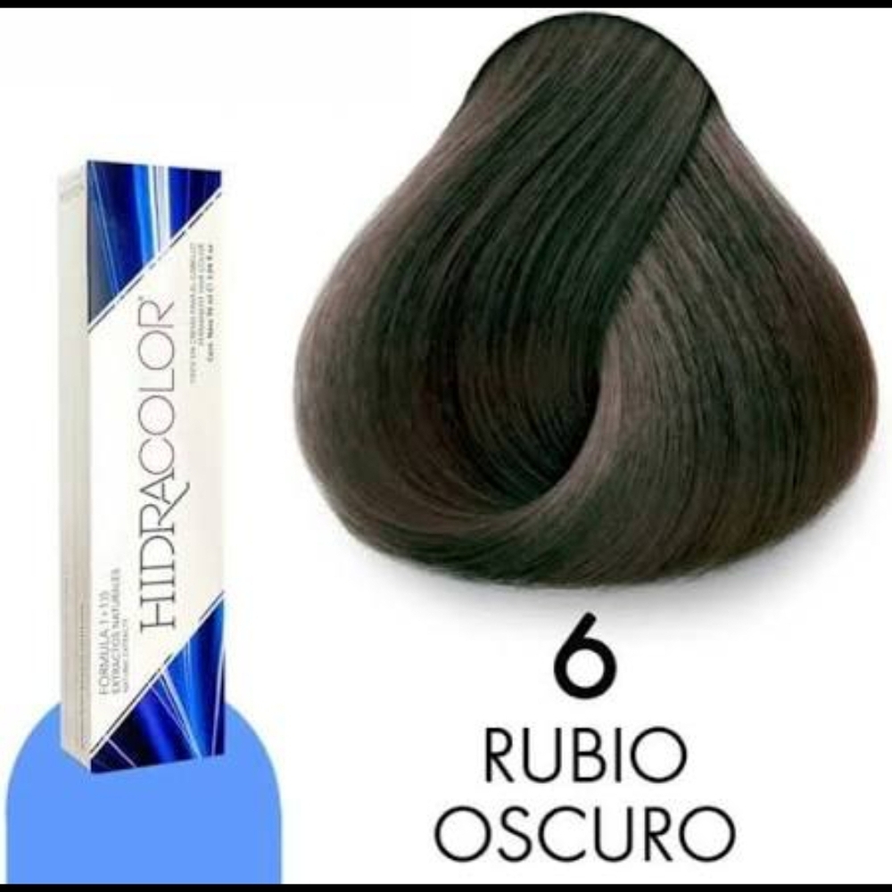 ​Hidracolor 6 Rubio Oscuro - Dark Blonde Permanent Hair Color Cream